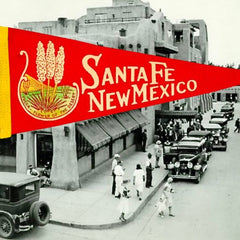 Santa Fe New Mexico Pennant Vintage
