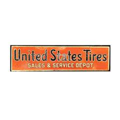 United States Tires Vintage Tin Sign