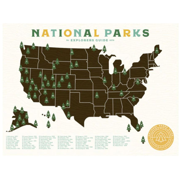 National Park Checklist Map
