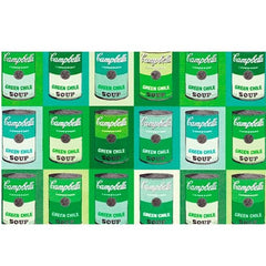 Warhol Green Chile Soup Cans