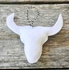 Bull Horns Christmas Tree Ornament