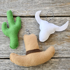 Western Holiday Ornaments