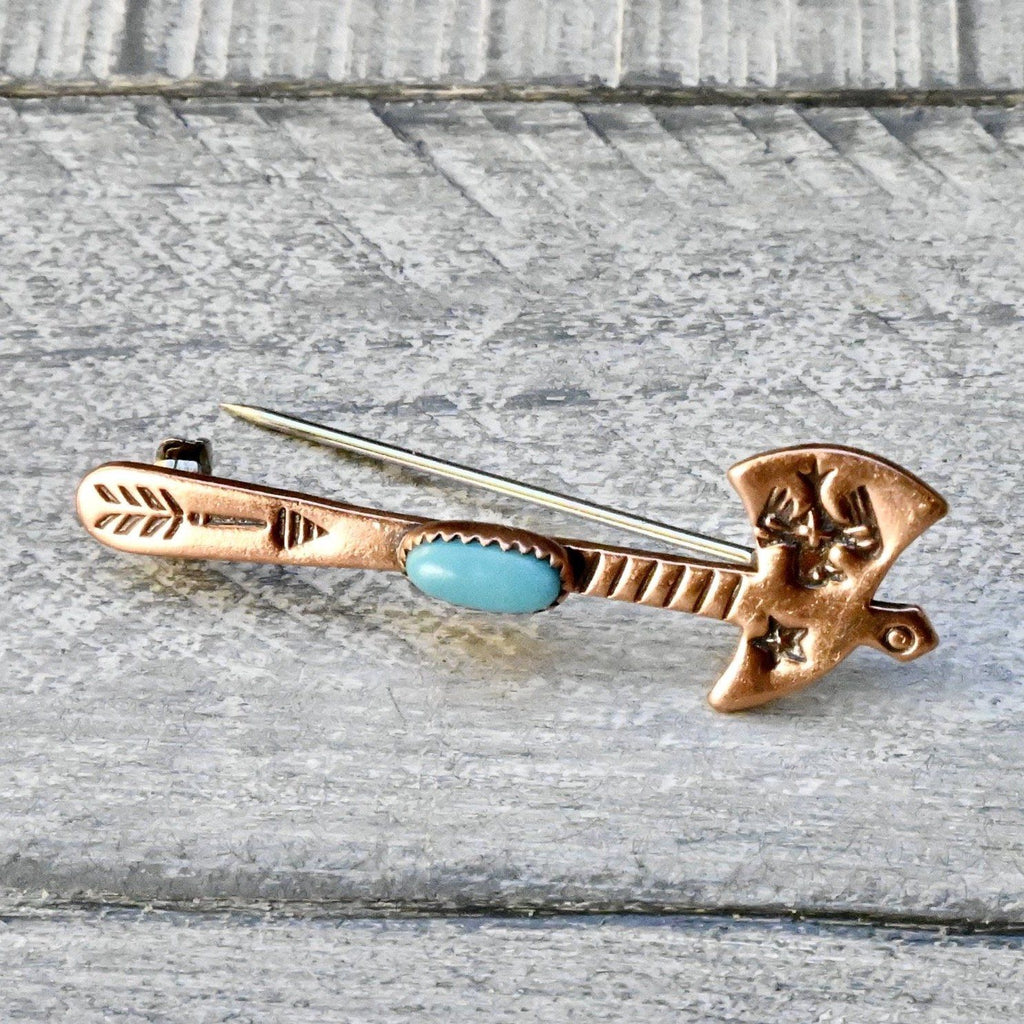 Old Copper Axe Pin