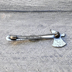 Sterling Hallmark on Bell Trading Post Tomahawk Pin